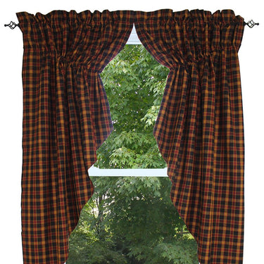Homestead - Black Gathered Swag C6330011 - The Fox Decor